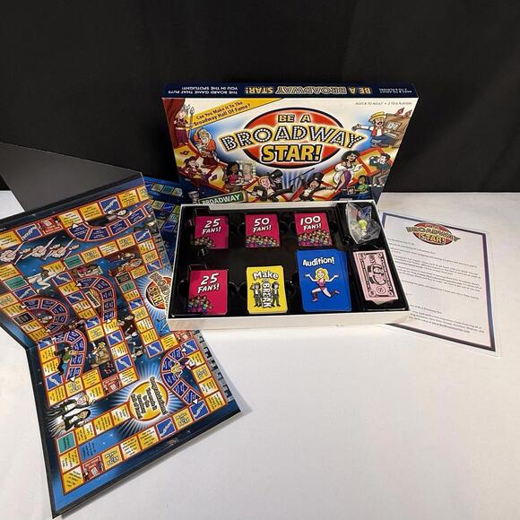 Be A Broadway Star! Board Game Ages 8+ 2-6 Players Family Fun Board Game CIB - Picture 4 of 7